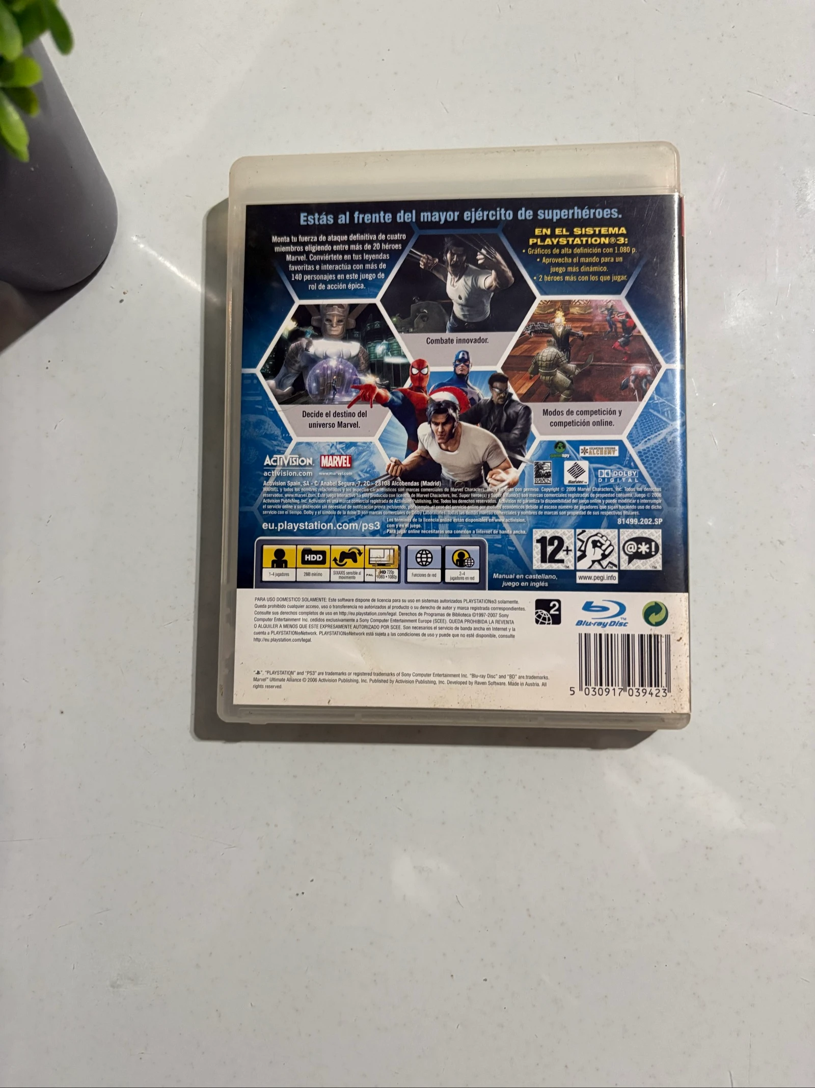 PS3 Game Marvel Ultimate Alliance Activision PAL Spain without manual – photo 2